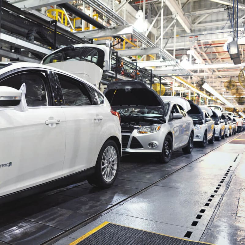 Ford factory assembly line