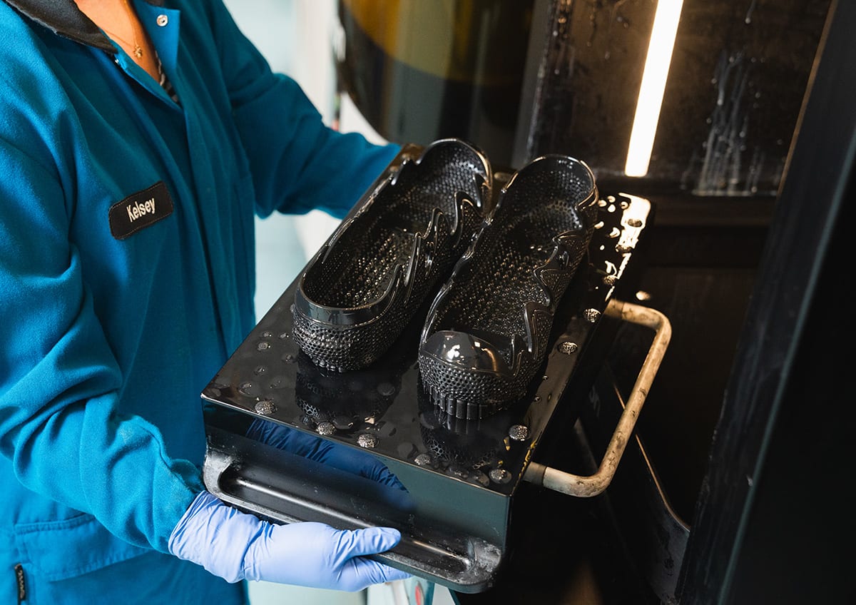 Hypsole being printed