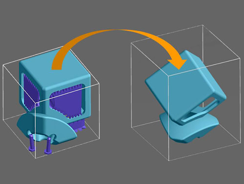 3D rendered cube
