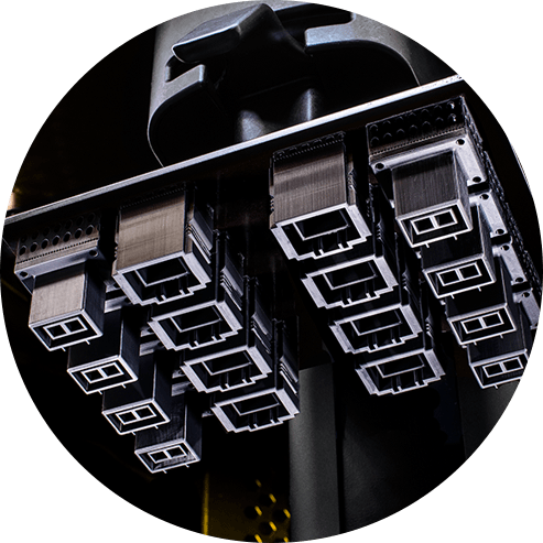 Connectors being printed